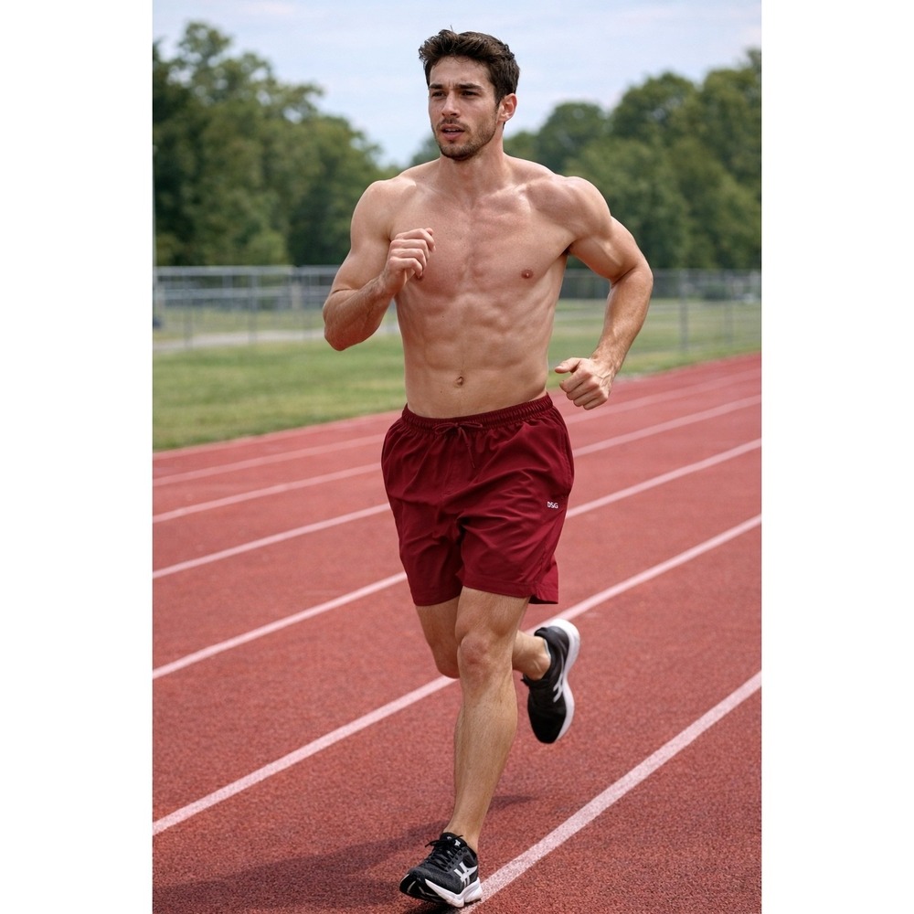 New DSG Stride Short Mens Size M Spiced Red Brief Athletic Running Training Gym - Picture 2 of 15